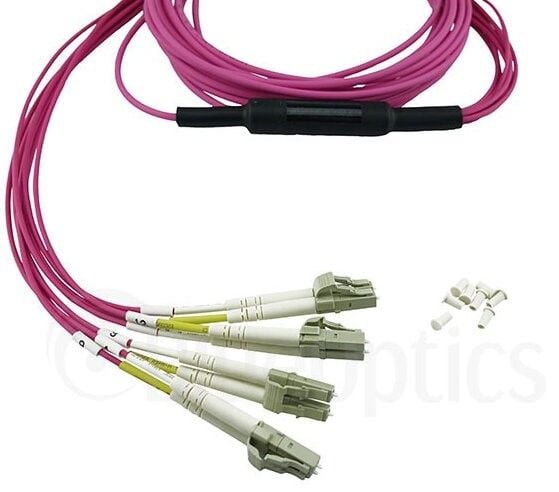 BlueOptics 3HE13896AA-1-BO, 1 m, OM4, MPO, 4x LC