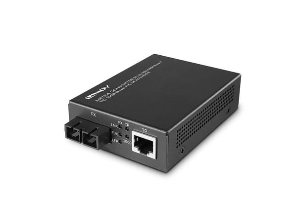 Lindy 25119, IEEE 802.3, 10,100,1000 Mbit/s, Full, Halv, 550 m, 850 nm, Multi-modus