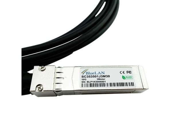 BlueOptics LM-SFP-DAC-5M-BL, 5 m, SFP+, SFP+, urosliitin/urosliitin