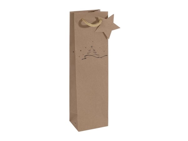 Sigel GT039, Gavepapirbag, Brun, Bilde, Papir, Julaften, 157 g/m²
