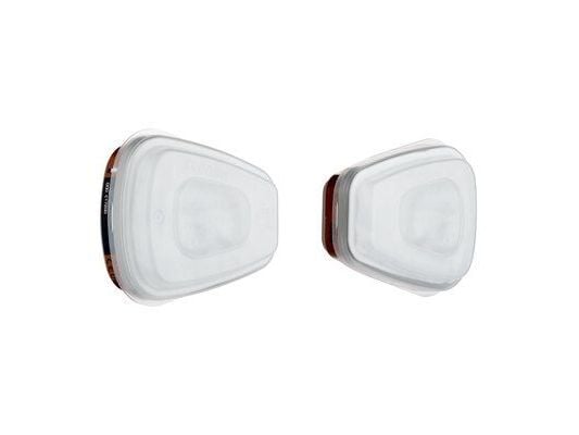 3M 7100140666, Partikkelfilter, 2 stykker, A2, P2, Brun, 3M Series 6000, 7000, CE Mark 0086