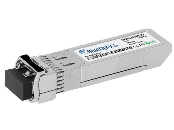 HPE R9F82A-kompatibel BlueOptics© SFP+ transceiver for multimode 10 Gigabit høyhastighets dataoverføring i fiberoptiske nettverk, med støtte for 10...