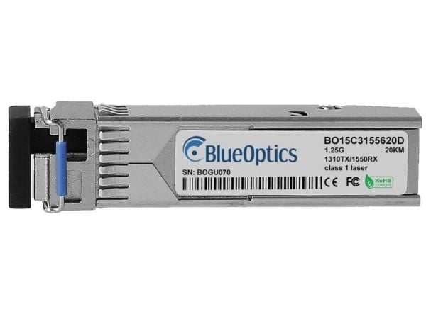 FRITZ! AVM 2000 2940 kompatibel BlueOptics© SFP Bidi-transceiver for single-mode Gigabit høyhastighets dataoverføring i fiberoptiske nettverk, med ...