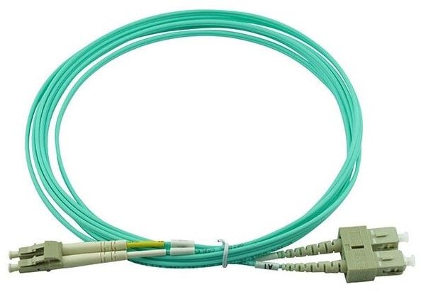 Kompatibel Corning 055702T512000007.5M BlueOptics Dupleks fiberoptisk patchkabel, LC-UPC/SC-UPC beige, 7,5 meter, multimodus, G50/125µm OM3, inngan...