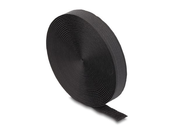 Delock tarranauha rullalla silmukalla L 5 m x W 20 mm musta