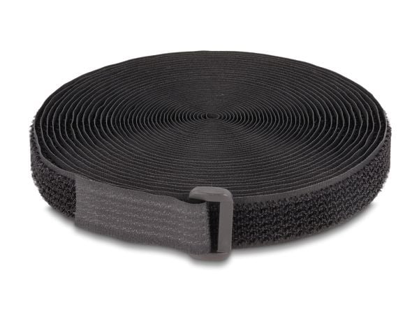Delock tarranauha rullalla silmukalla L 5 m x W 20 mm musta