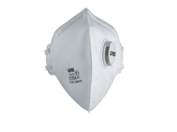 Uvex silv-Air classic, Halvdekkende, Luftrensende respirator, FFP3, Hvit, ABS, Polypropylen (PP), Polyvinylklorid (PVC), Tekstil, EN 149:2001 + A1:...