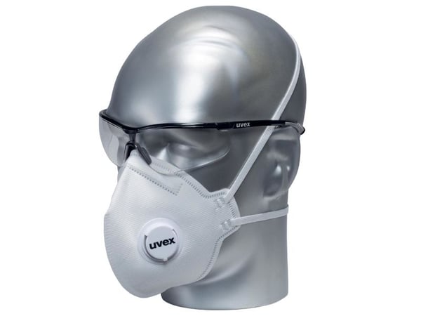 Uvex silv-Air classic, Halvdekkende, Luftrensende respirator, FFP3, Hvit, ABS, Polypropylen (PP), Polyvinylklorid (PVC), Tekstil, EN 149:2001 + A1:...