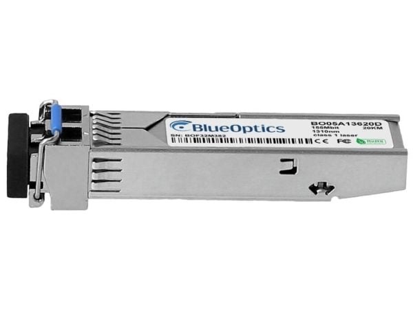 BlueOptics 100FX-SFP-IR-OM-BO, Fiber optisk, 155 Mbit/s, SFP, LC, 9/125 µm, 20000 m