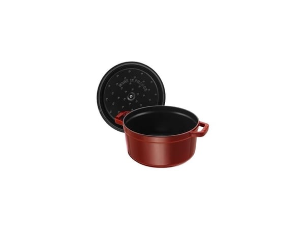 ZWILLING STAUB LA COCOTTE, Grytfrom, Rund, Gjutjärn, Keramiska, gas, halogen, Induktion, Gjutjärnsplattor, Röd, Grenadine-Red