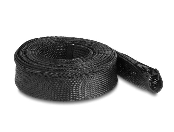 Delock - Kabelhylster - 5 m - sortera