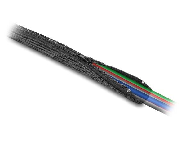 Delock - Kabelhylster - 5 m - sortera