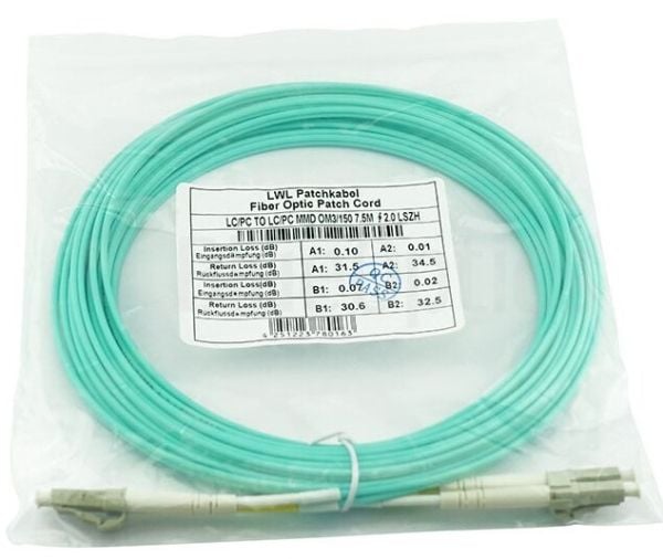 BlueOptics 050502K512000015M-BO, 15 m, LC, OM3, 2x LC, 2x LC