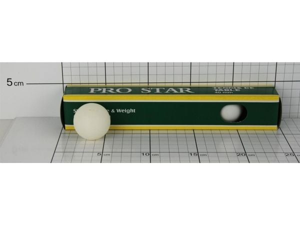 Bordtennisballer hvit 6 stk 00678