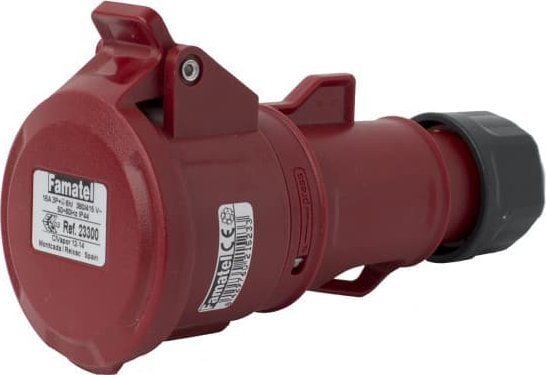 FAMATEL Mobiilipistorasia 16A 4P 400V punainen IP44 TOP SpeedPRO 23300