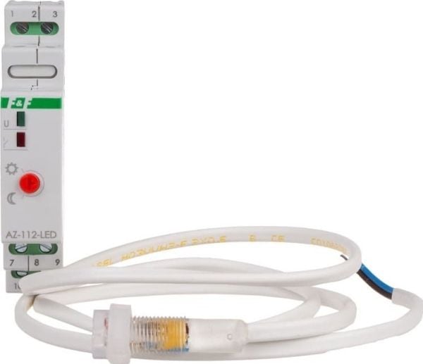 F&F skymningsrelä med extern sensor InRush16 A (160 A/20 ms) AZ-112-LED