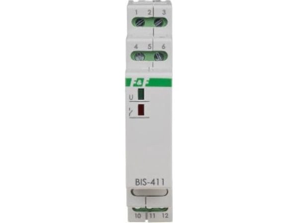 1P 16A 230V AC bistabiili rele 160A/20ms muistilla BIS-411M-LED