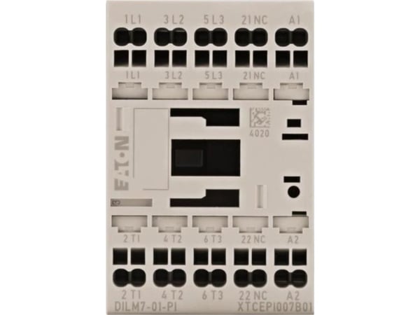 Eaton DILM7-01(230V50HZ,240V60HZ)-PI Tehonsuojaus 3 x katkaisija 3 kW 7 A 1 kpl 1 kpl