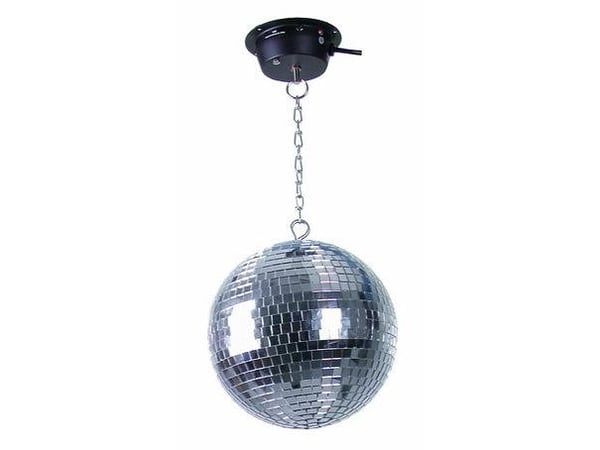 Eurolite Mirror ball set 20cm with pinspot, Flerfarget, 30 W, 230 V, 50 Hz, 1 kg, 160 x 150 x 170 mm