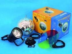 Eurolite Mirror ball set 20cm with pinspot, Flerfarget, 30 W, 230 V, 50 Hz, 1 kg, 160 x 150 x 170 mm