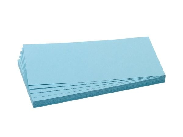 FRANKEN - Moderasjonskort - rektangel - 9.5 x 20.5 cm - lys blå (en pakke 500)