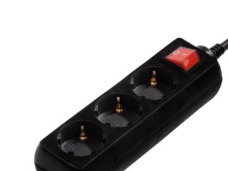 Hama 00108816, 3 AC-utganger, 230 V, 3500 W, Svart, Plast, 3 m