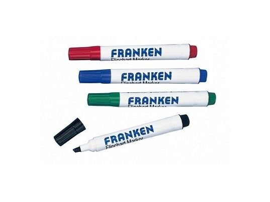 Franken Z2203, 4 stykker, Sort, Blå, Grønn, Rød, Hvit, Plast, Rør, 2 mm
