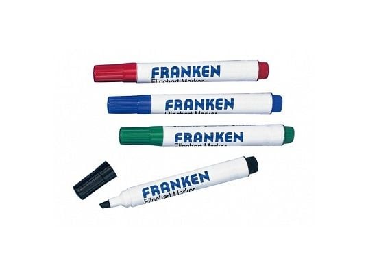 Franken Z2203, 4 stykker, Sort, Blå, Grønn, Rød, Hvit, Plast, Rør, 2 mm