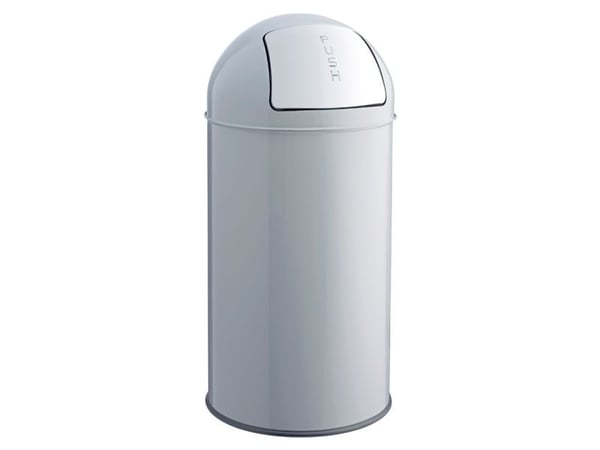 Helit H2401787, 30 L, Rund, Rustfritt stål, Grå, Metallic, Bruksanvisning, 31,7 cm