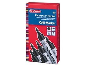 Herlitz 10845360, Svart, Svart, Sølv, Aluminium, 10 stykker