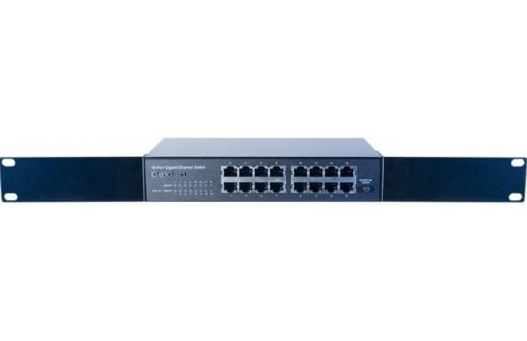 Dexlan 891016, Uhåndtert, L2, Gigabit Ethernet (10/100/1000), Rack-montering, 1U