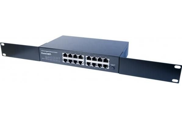 Dexlan 891016, Uhåndtert, L2, Gigabit Ethernet (10/100/1000), Rack-montering, 1U