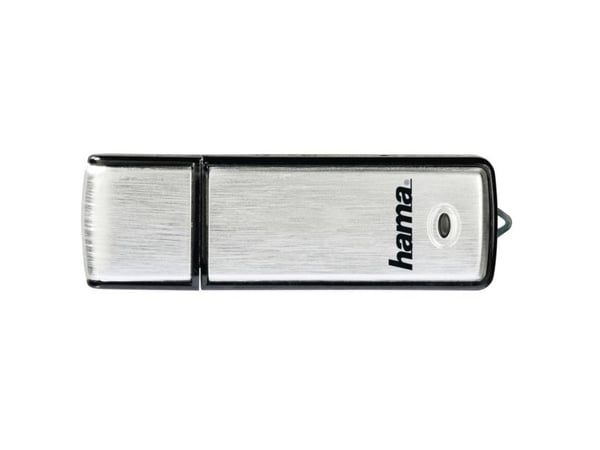 Hama Fancy, 32 GB, 2.0, 10 MB/s, Med lokk, Svart, Sølv