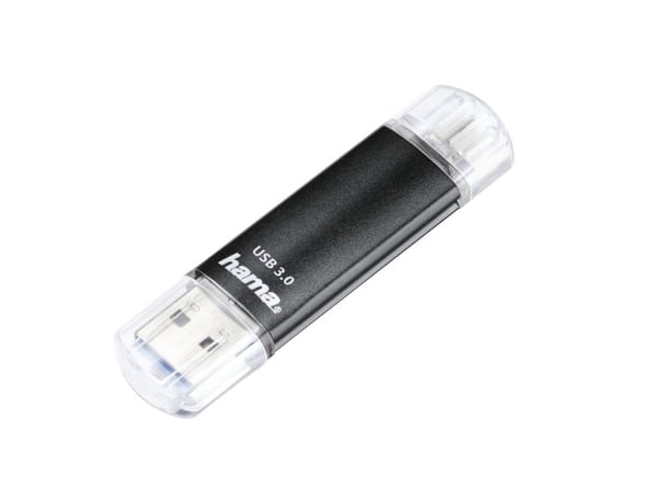 Hama Laeta Twin, 32 GB, USB Typ-A / Micro-USB, 3.2 Gen 1 (3.1 Gen 1), 40 MB/s, Hætte, Sort