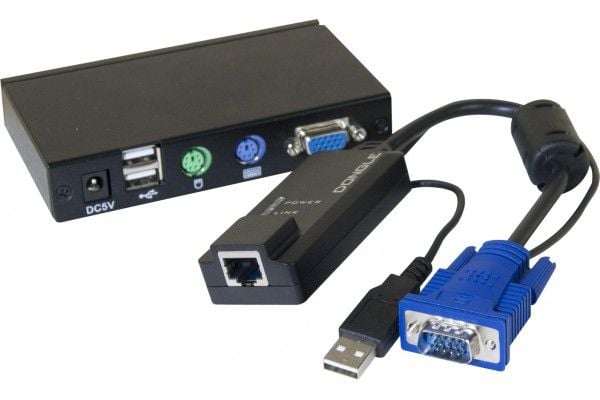 Dexlan 050009, Sender, Ledning & Trådløs, 100 m, Svart, VGA, USB Type-A