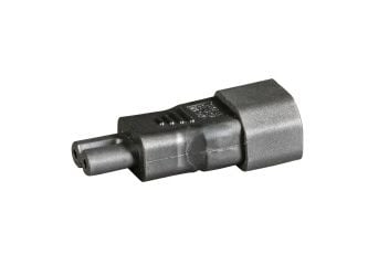 EFB-Elektronik GmbH Verkkosovitin IEC C14 - IEC C7, IEC-pistoke - Euro 8 -pistorasia, Verkkosovitin 250 V/2,5 A max.<br />Materiaali PVC, musta<br ...