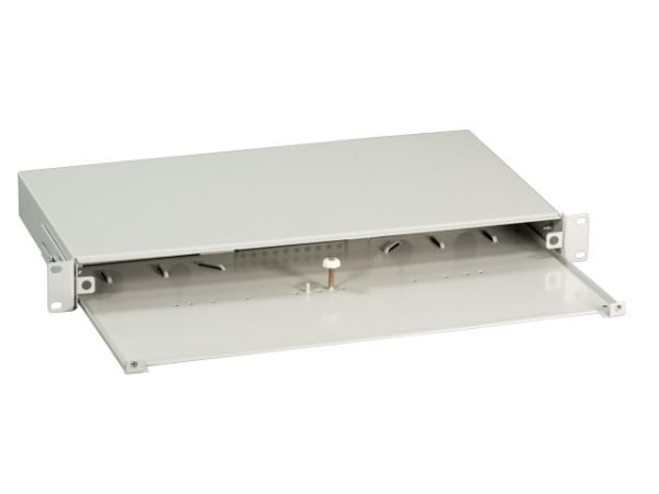 EFB-Elektronik Skjøteboks uttrekkbar 1U uten frontpanel, uutstyrt, grå Produsent: EFB Elektronik (VSB-A-GR)