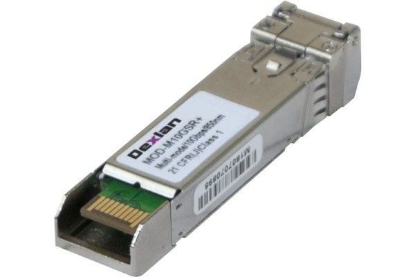 Dexlan Minigbic SFP+ 10 Gigabit 10GbaseSR Multimode 300m toveis fiberoptisk utvidelsesmodul for 10 Gigabit Ethernet-nettverkssvitsj med SFP+-porter...