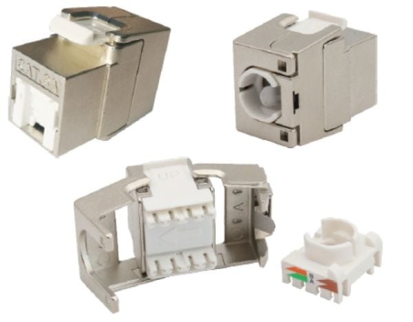 EFB Elektronik E-20093, Flat, Sølv, RJ-45, Hunkjønn, 10GBase-T, 22/26