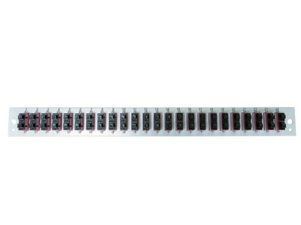 EFB Elektronik SB-FP-24SC-D-V-OM4, Rackmontering, 1U, Grå, Metall, 432 mm, 13 mm