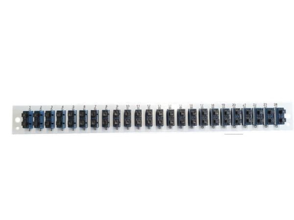 EFB Elektronik SB-FP-24SC-D-V-OM4, Rackmontering, 1U, Grå, Metall, 432 mm, 13 mm