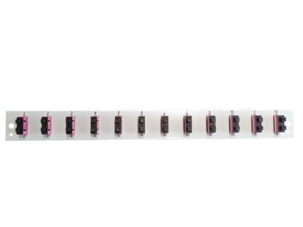 EFB Elektronik SB-FP-12SC-D-V-OM4, Rackmontering, 1U, Grå, Metall, 432 mm, 13 mm