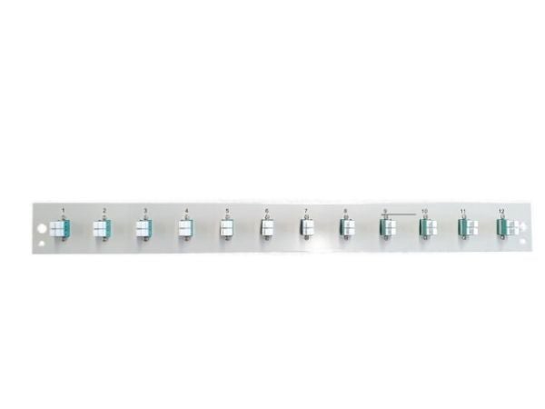 EFB Elektronik SB-FP-12SC-S-OM4, Rackmontering, 1U, Grå, Metall, 432 mm, 13 mm