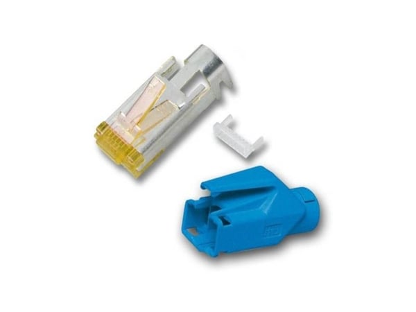 EFB Elektronik H7642.7-100, RJ-45, Blå, Hanstik, Lige, Cat6a, S/UTP (STP)