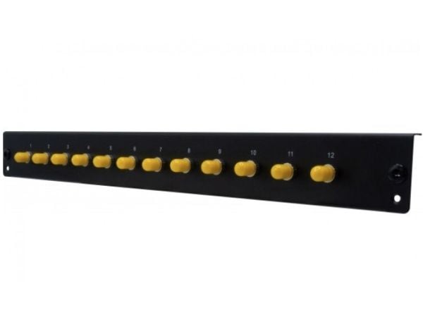 Dexlan 395440, Rackmontering, 1U, Fiber, ST SM, Svart