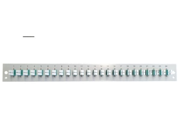 EFB Elektronik SB-FP-24SC-S-OM4, Rackmontering, 1U, Grå, Metall, 432 mm, 13 mm