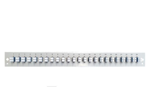 EFB Elektronik SB-FP-24SC-S-OM4, Rackmontering, 1U, Grå, Metall, 432 mm, 13 mm