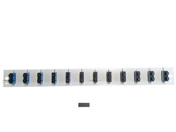 EFB Elektronik SB-FP-S-12SC-D-V-OS2, Rackmontering, 1U, Fiber, SC, Sort, Metall