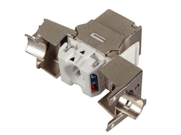 EFB Elektronik E-20092, Platt, Silver, RJ-45, Honkoppling, Cat8, 2000 MHz