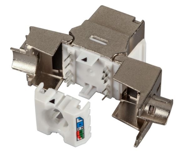 EFB Elektronik E-20092, Platt, Silver, RJ-45, Honkoppling, Cat8, 2000 MHz